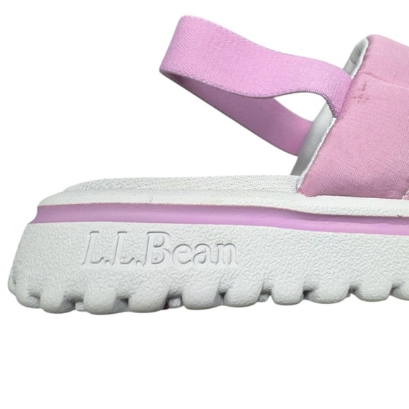 L.L. Bean Big Kids Airlight Mauve Berry Slingback Slippers Size 3-4 - Picture 10 of 12